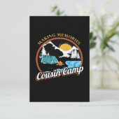 Hiking Memories Cousin Camp RSVP Kaartje (Staand voorkant)