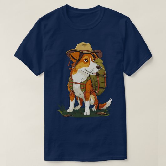 Hiking met hond t-shirt (Design voorkant)