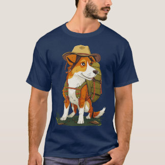 Hiking met hond t-shirt