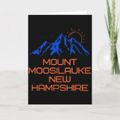 Hiking Mount Moosilauke New Hampshire Mountain Cli Kaart (Voorkant)