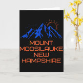 Hiking Mount Moosilauke New Hampshire Mountain Cli Kaart (Gele Bloem)