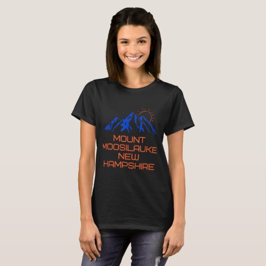 Hiking Mount Moosilauke New Hampshire Mountain Cli T-shirt (Voorkant volledig)
