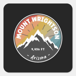 Hiking Mount Wrightson Arizona Vierkante Sticker