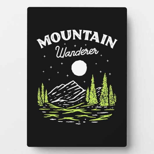 Hiking Mountain Wanderer Fotoplaat (voorkant)