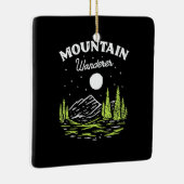 Hiking Mountain Wanderer Keramisch Ornament (Rechts)