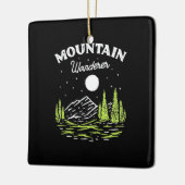 Hiking Mountain Wanderer Keramisch Ornament (Links)