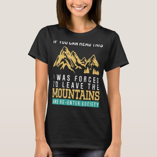 Hiking Mountains Hike Natuur Outdoor Camper Hike T-shirt (Voorkant)
