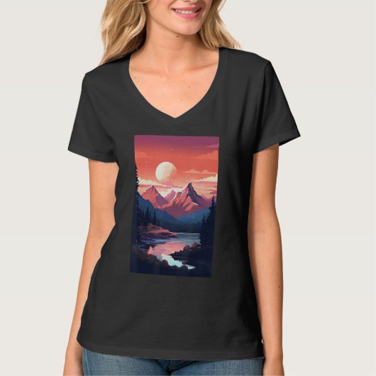 Hiking outdoor mountain t-shirt (Voorkant)