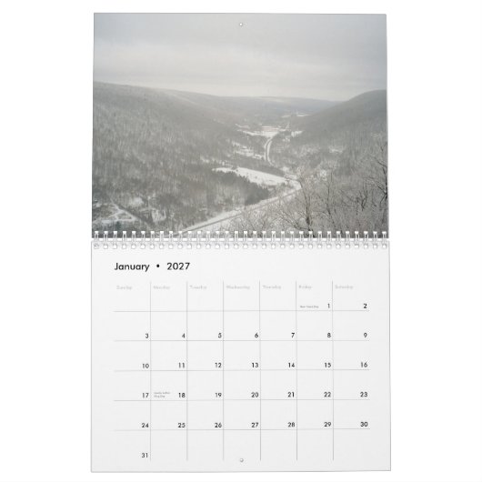 Hiking over de agenda van New York 2011 Kalender (Jan 2027)