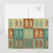 Hiking Pop Art Briefkaart (Voorkant / Achterkant)
