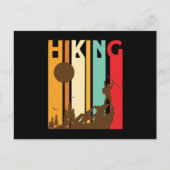 Hiking Retro Hiking Briefkaart (Voorkant)