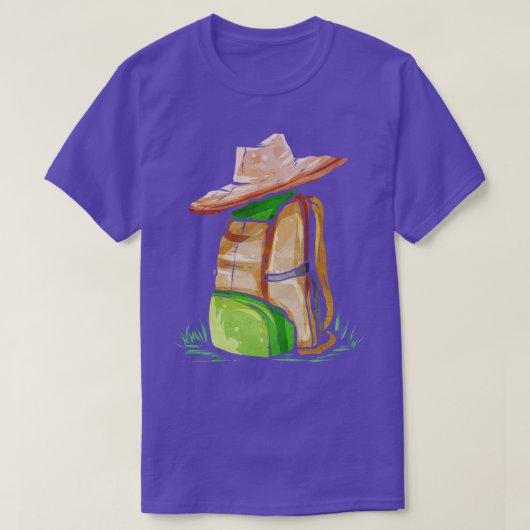 Hiking-rugzak met Pet voor Camping T-shirt (Design voorkant)