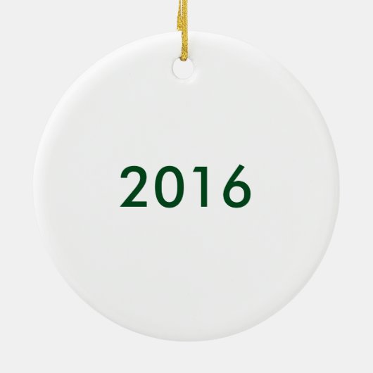 Hiking Santa Keramisch Ornament (Achterkant)