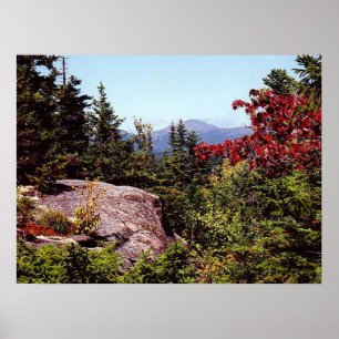 Hiking Schilderachtig White Mountains New Hampshir Poster
