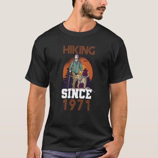 Hiking since 1971 t-shirt (Voorkant)