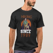 Hiking since 1989 t-shirt (Voorkant)