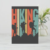 Hiking Thed Adventure Shirt,  wandeling Bedankkaart (Staand voorkant)