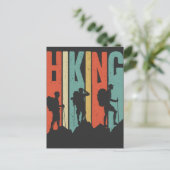 Hiking Thed Adventure Shirt,  wandeling Briefkaart (Staand voorkant)