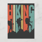 Hiking Thed Adventure Shirt,  wandeling Briefkaart (Voorkant)