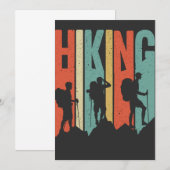 Hiking Thed Adventure Shirt,  wandeling Kaart (Voorkant / Achterkant)