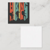 Hiking Thed Adventure Shirt,  wandeling Vierkante Visitekaartje (Voorkant / Achterkant)