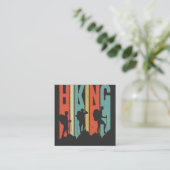 Hiking Thed Adventure Shirt,  wandeling Vierkante Visitekaartje (Staand voorkant)