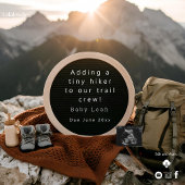 Hiking Thema Zwangerschapsaankondiging Feestdagenkaart