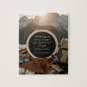 Hiking Thema Zwangerschapsaankondiging Legpuzzel (Verticaal)