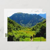 Hiking Thórsmörk, IJslands Briefkaart (Voorkant / Achterkant)