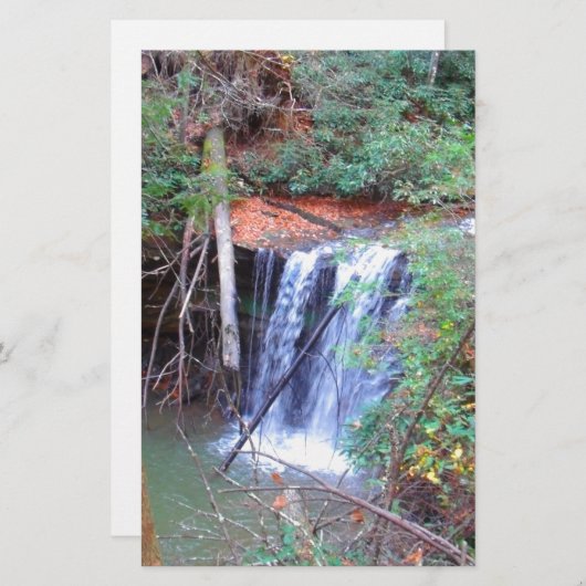 Hiking Trail Waterfall Briefpapier (Voorkant / Achterkant)