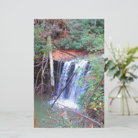 Hiking Trail Waterfall Briefpapier (Staand voorkant)