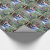 Hiking Trail Waterfall Cadeaupapier (Hoek)