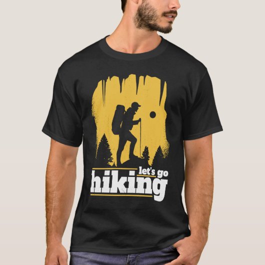 Hiking & Trekking Laten we gaan wandelen T-shirt (Voorkant)