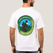 Hiking University - Basic White T-Shirt (Terug) (Achterkant)