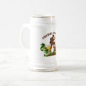 Hiking voor Hop 22 oz Beer Stein Bierpul (Voorkant links)