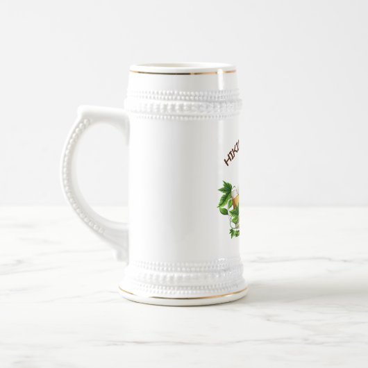 Hiking voor Hop 22 oz Beer Stein Bierpul (Links)