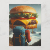 Hiking With a Cheeseburger on My Mind Briefkaart (Voorkant)