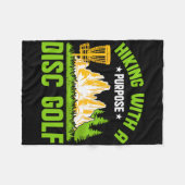 Hiking With A Purpose Disc Golf  Fleece Deken (Voorkant (Horizontaal))