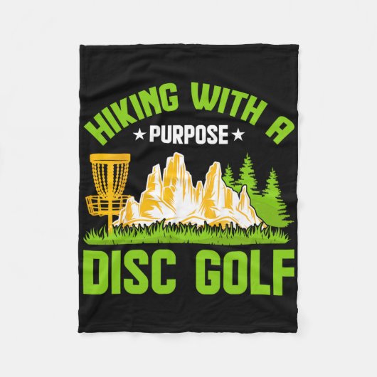 Hiking With A Purpose Disc Golf  Fleece Deken (Voorkant)