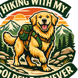 Hiking With My Golden Retriever Cap Trucker Pet