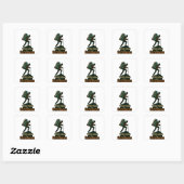Hiking with Snacks – Fun DateOutdoor Design Vierkante Sticker (Vel)