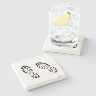 Hikke Boots - Voetafdrukken - Steen Onderzetter