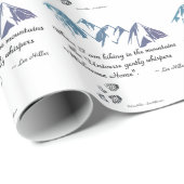 Hikkende bergen Universe whiskers Welkom thuis Cadeaupapier (Rol Hoek)