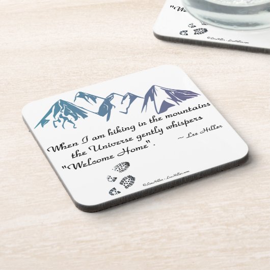 Hikkende bergen Universe whiskers Welkom thuis Drankjes Onderzetter (Linkerzijde)