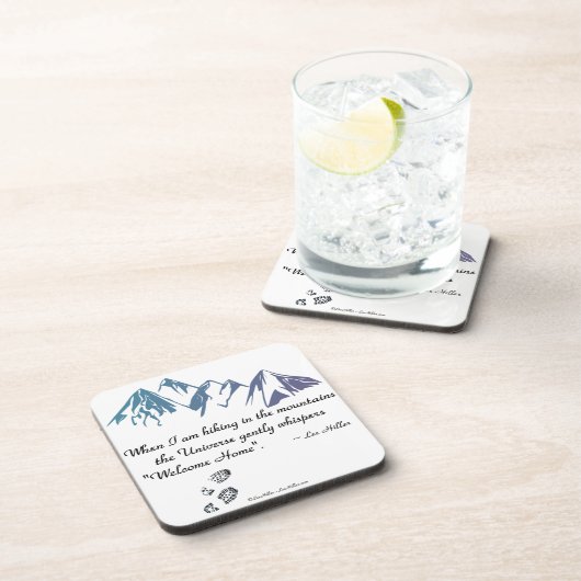 Hikkende bergen Universe whiskers Welkom thuis Drankjes Onderzetter (Rechterzijde)
