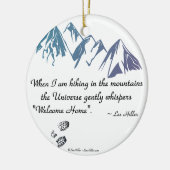 Hikkende bergen Universe whiskers Welkom thuis Keramisch Ornament (Links)