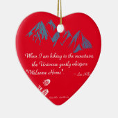 Hikkende bergen Universe whiskers Welkom thuis Keramisch Ornament (Rechts)