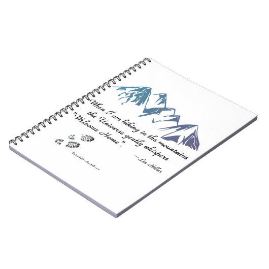 Hikkende bergen Universe whiskers Welkom thuis Notitieboek (Linkerzijde)