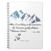 Hikkende bergen Universe whiskers Welkom thuis Notitieboek (Voorkant)