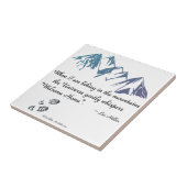 Hikkende bergen Universe whiskers Welkom thuis Tegeltje (Zijkant)